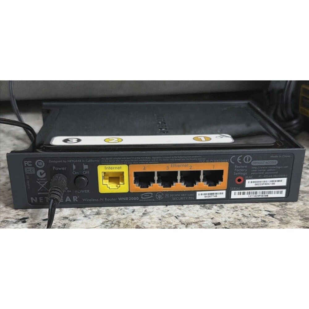 Netgear WNR2000v2 Wireless-N Router 4-Port 10/100 Mbps WiFi Router - Picture 2 of 8